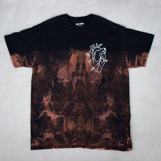 Hearts Over Parts Dip Dyed Bleached