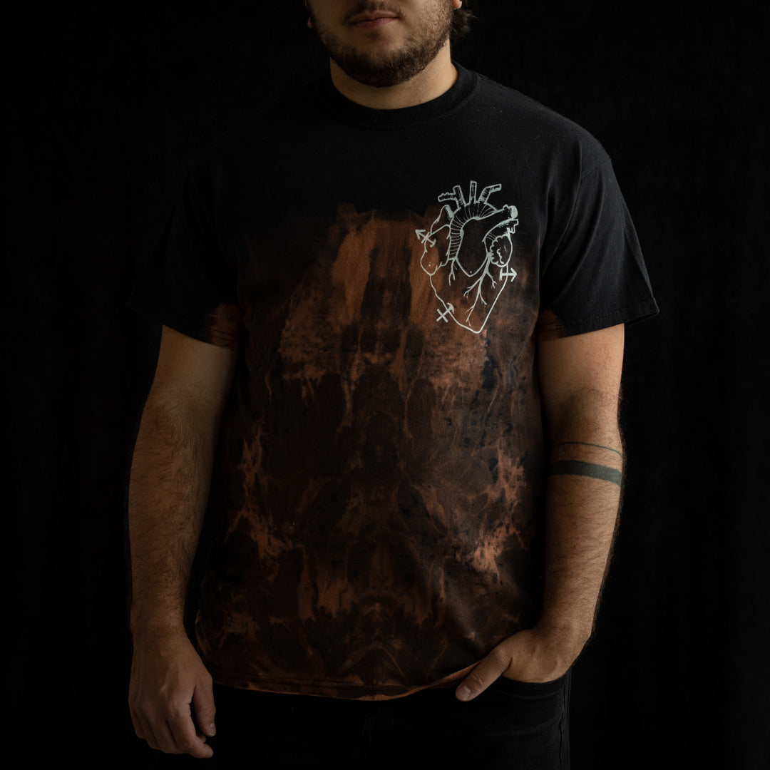 Hearts Over Parts Dip Dyed Bleached