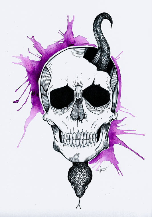Skull and Snake